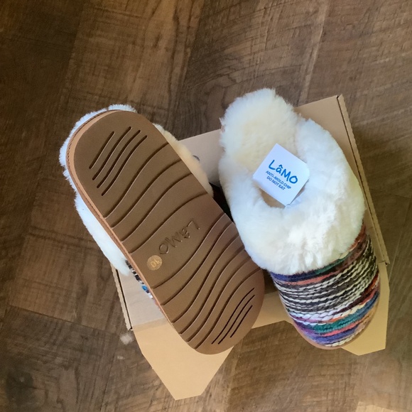 Lamo Ortholite faux fur lined slippers size 10 - Picture 3 of 3